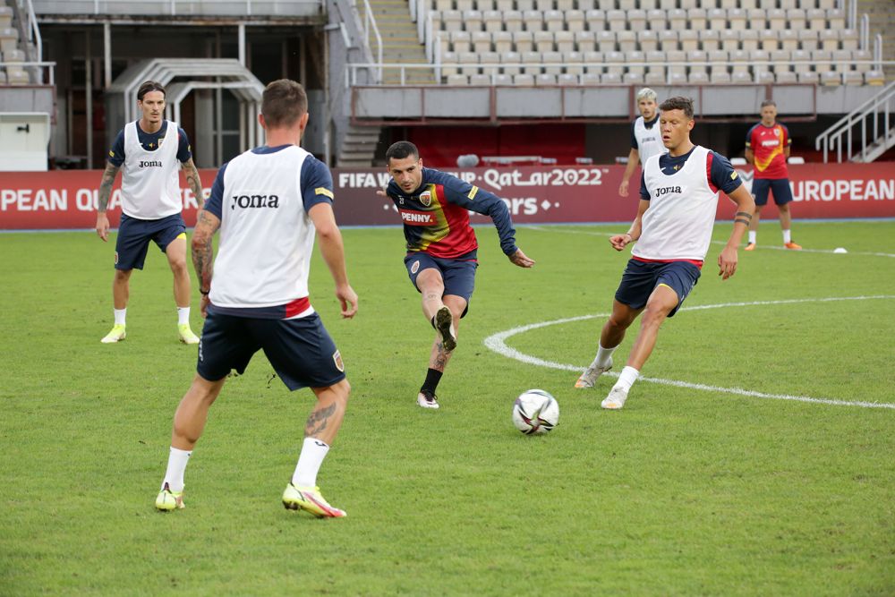 FOTO | „Tricolorii” au efectuat antrenamentul oficial pe stadionul din Skopje_5