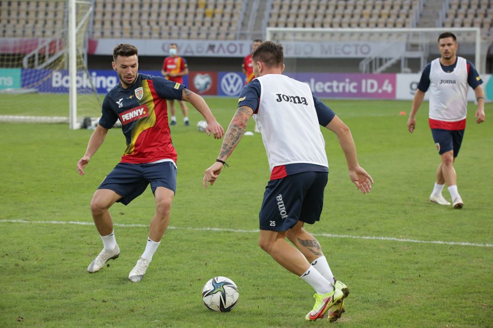 FOTO | „Tricolorii” au efectuat antrenamentul oficial pe stadionul din Skopje_6