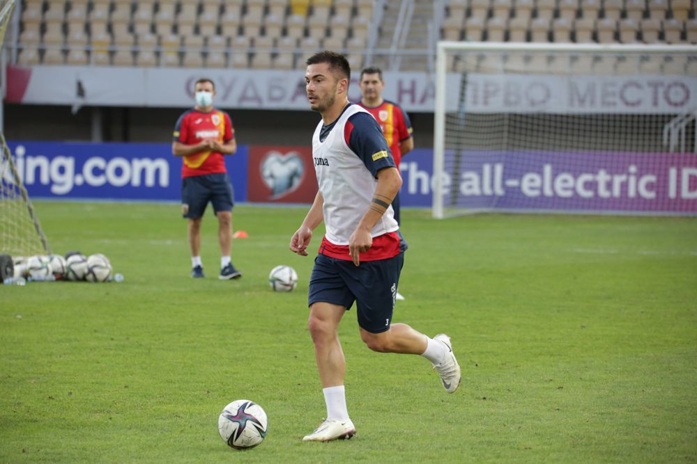 FOTO | „Tricolorii” au efectuat antrenamentul oficial pe stadionul din Skopje_7
