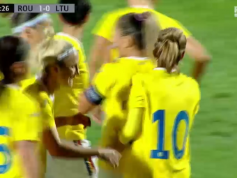 
	Naționala feminină de fotbal, victorie la scor în fața Lituaniei! România are maximum de puncte în lupta către Cupa Mondială&nbsp;
