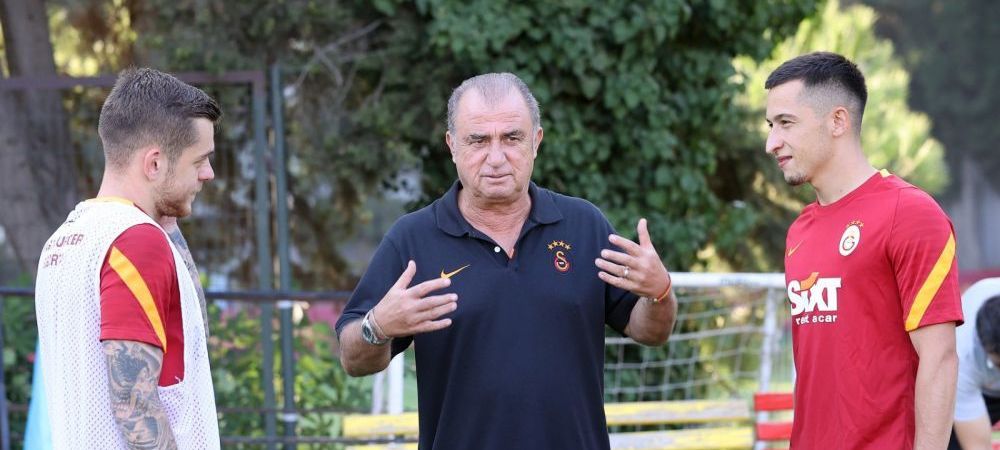 Fatih Terim Alexandru Cicaldau Dennis Man Galatasaray