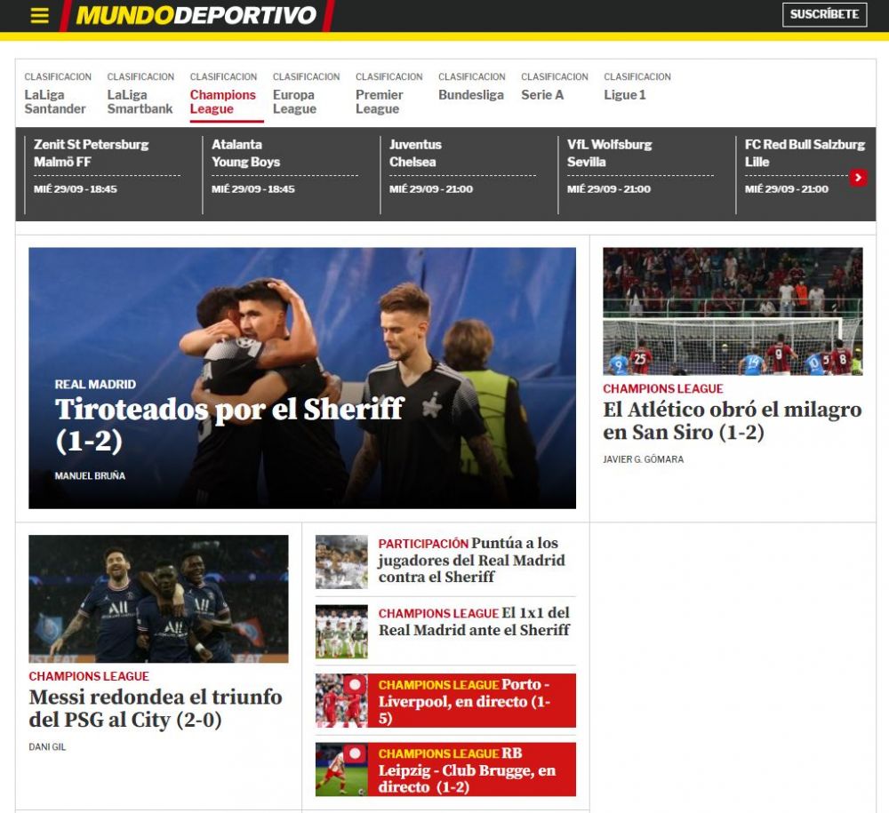 Ce scrie presa din străinătate după victorie istorică obținută de Sheriff Tiraspol în fața lui Real Madrid_1