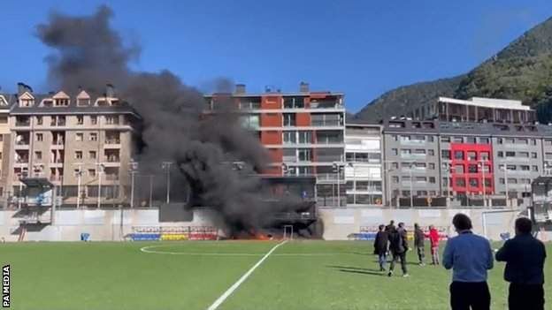Panică pentru Kane&co! Arena din Andorra a luat foc la ceva timp după antrenamentul Angliei_10