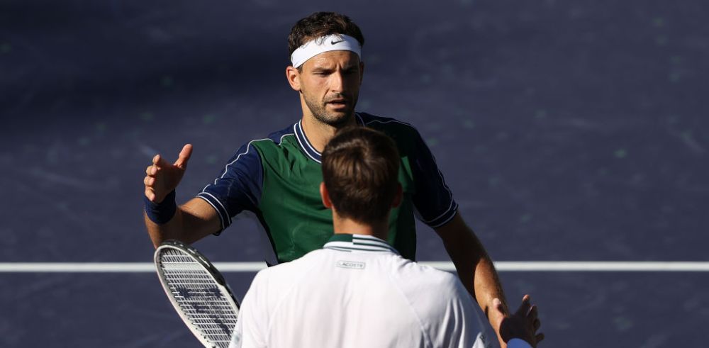 Omul care l-a distrus pe Djokovic în finala US Open, Medvedev, dărâmat după o înfrângere șocantă, cu Dimitrov, la Indian Wells_1