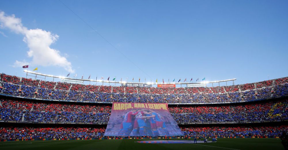 „Acum și pentru totdeauna!” Coregrafie spectaculoasă pe Camp Nou pregătită de suporteri _5