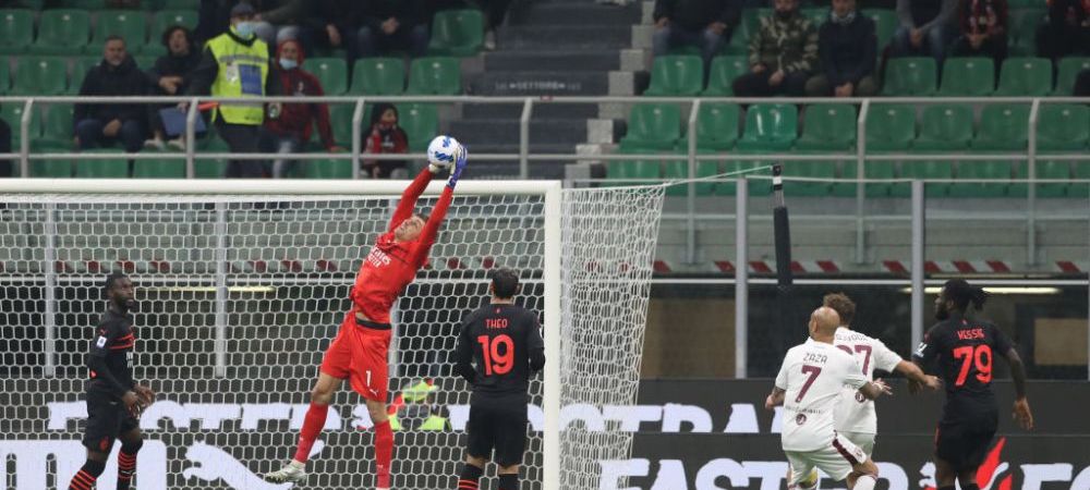 Ce notă a primit Tătărușanu după AC Milan - Torino: ”A fost providențial pe final de meci”
