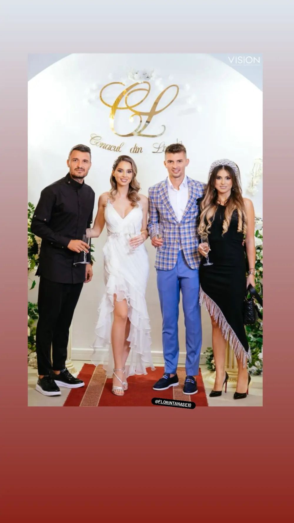 Imagini noi de la nunta căpitanului de la FCSB. Soția lui Florin Tănase, o adevărată apariție într-o rochie spectaculoasă_10