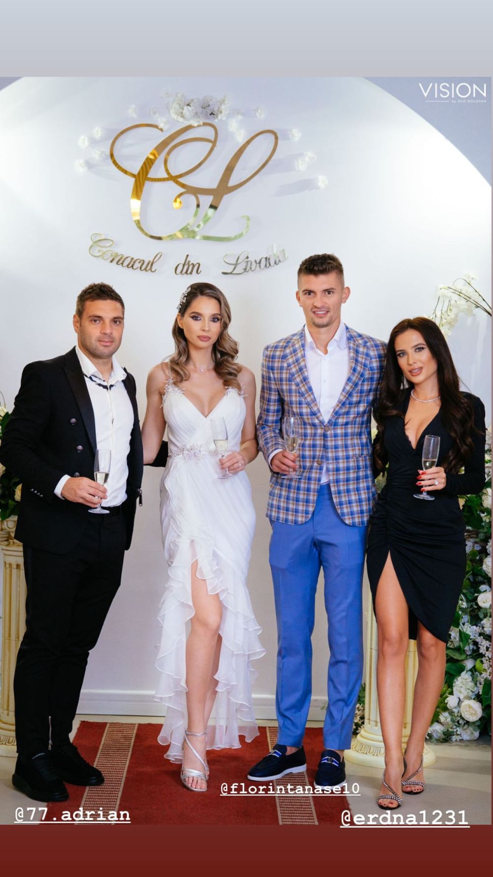 Imagini noi de la nunta căpitanului de la FCSB. Soția lui Florin Tănase, o adevărată apariție într-o rochie spectaculoasă_13