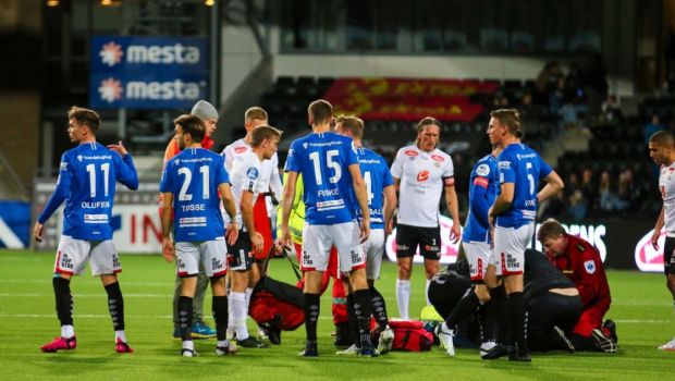 
	Momente de panică în fotbal! Un islandez a suferit un stop cardiac în timpul meciului! S-a prăbușit pe teren&nbsp;
