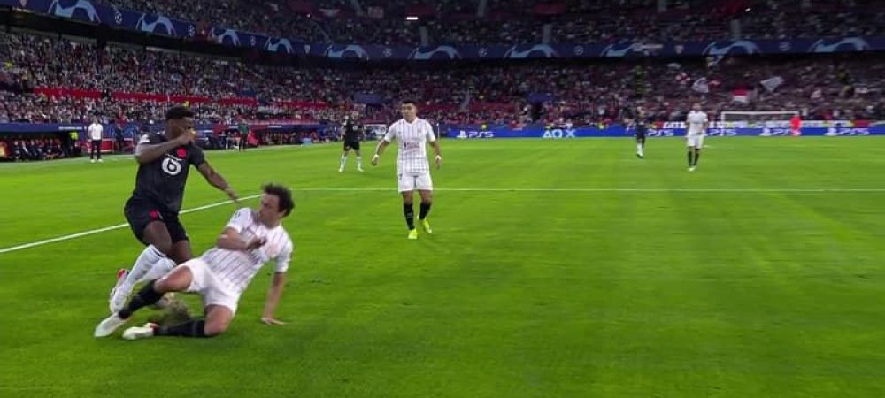 Istvan Kovacs Lille penalty Sevilla