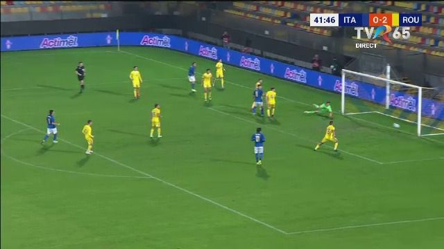 România U21, învinsă de Italia U21! Un fundaș central al italienilor a reușit un hattrick, dar și un autogol_9
