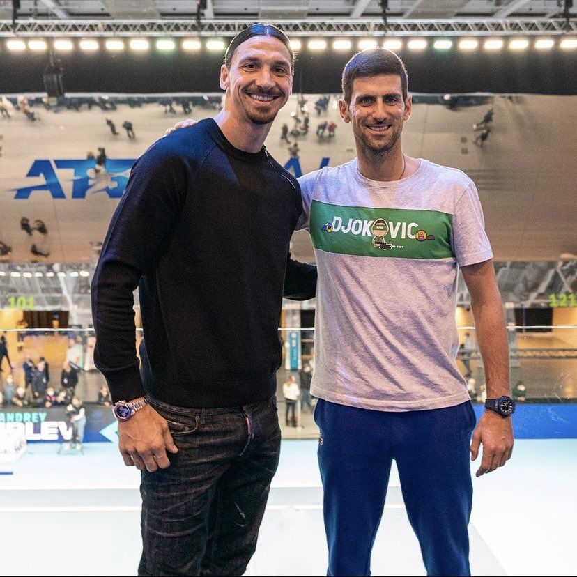 Își trăiește visul de microbist! Novak Djokovic a fost vizitat la Torino de Paolo Maldini și Zlatan Ibrahimovic_1