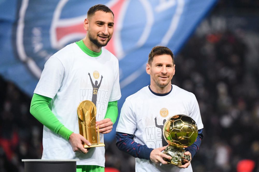 Messi și Donnarumma, în centrul atenției pe Parc des Princes! Argentinianul și-a prezentat Balonul de Aur _2
