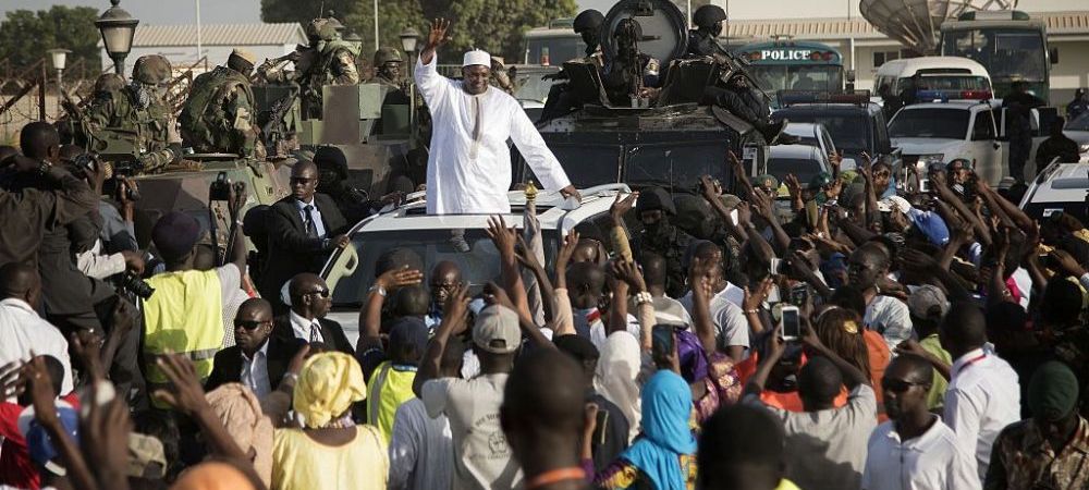 Adama Barrow Arsenal Gambia Yahya Jammeh