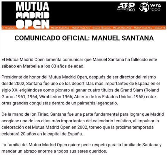 Doliu în tenis! Manolo Santana, cvadruplu câștigător de Grand Slam, s-a stins din viață la 83 de ani _11