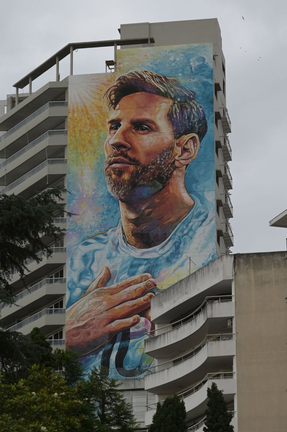 Gigantul Messi! O pictură murală uriașă reprezentându-l pe argentinian a fost inaugurată ieri_3