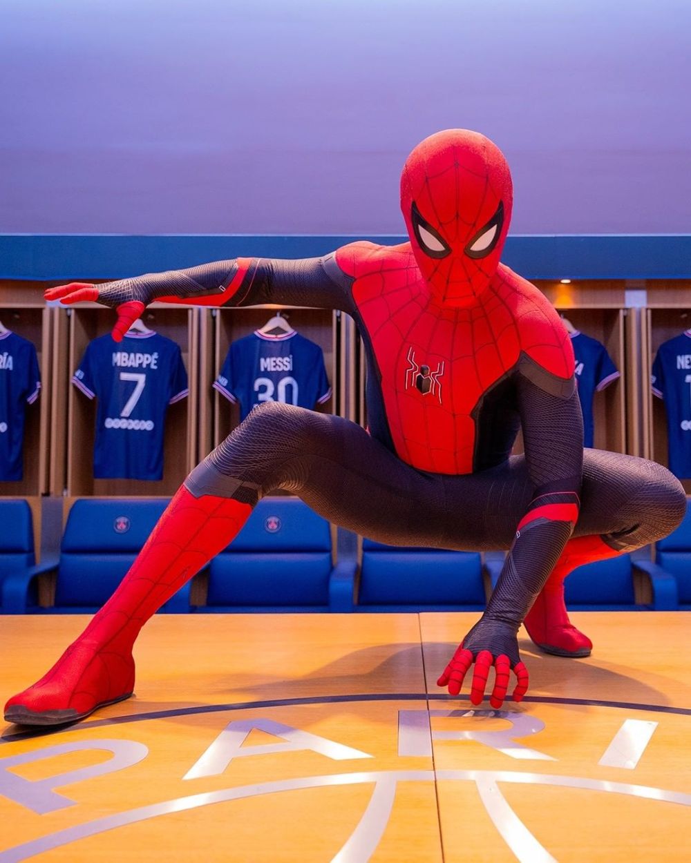 'Spider-Man' și Mbappe, întâlnire de gradul 0! Actorul i-a spus francezului cu ce echipă să semneze. Reacția virală a atacantului_6