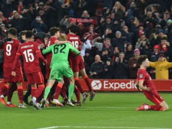 
	Liverpool, calificare dramatică în semifinalele Cupei Ligii Angliei, fără Salah și Mane. Ce a făcut Jurgen Klopp la pauză
