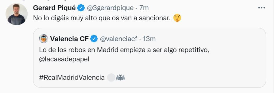 „Furturile în Madrid încep să se repete!” Reacție dură postată pe contul Valenciei după penalty-ul primit de echipa lui Ancelotti! Pique a răspuns: „Vă sancționează!”_2