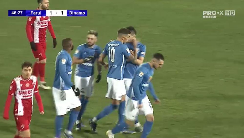 Farul - Dinamo 2-2! Goluri spectaculoase în cel mai tare amical al iernii disputat în România_2