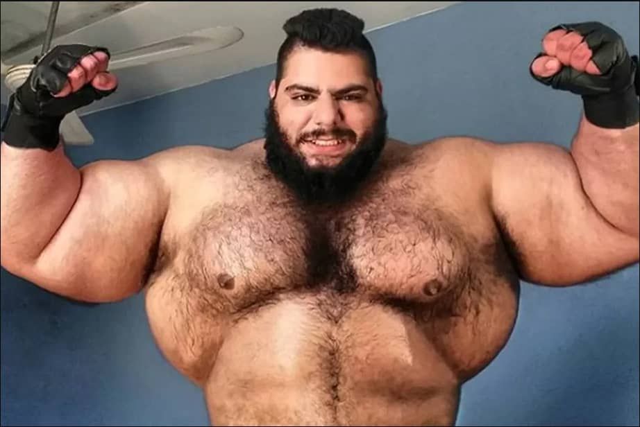 "Hulk din Iran" a postat imagini elocvente cu pregătirea pentru meciul contra "Celui mai înfricoșător om din lume"_1