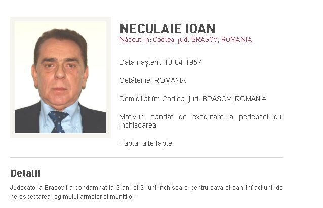 Ioan Neculaie, fostul patron al lui FC Brașov, dat în urmărire de polițiști după ce a fost condamnat la închisoare_3