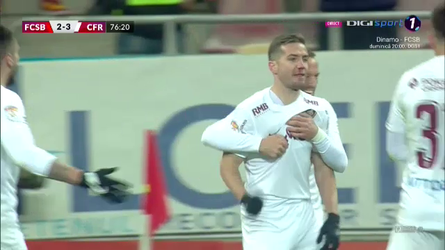 Gest de mare jucător al lui Chipciu după marcarea golului trei al CFR-ului_6