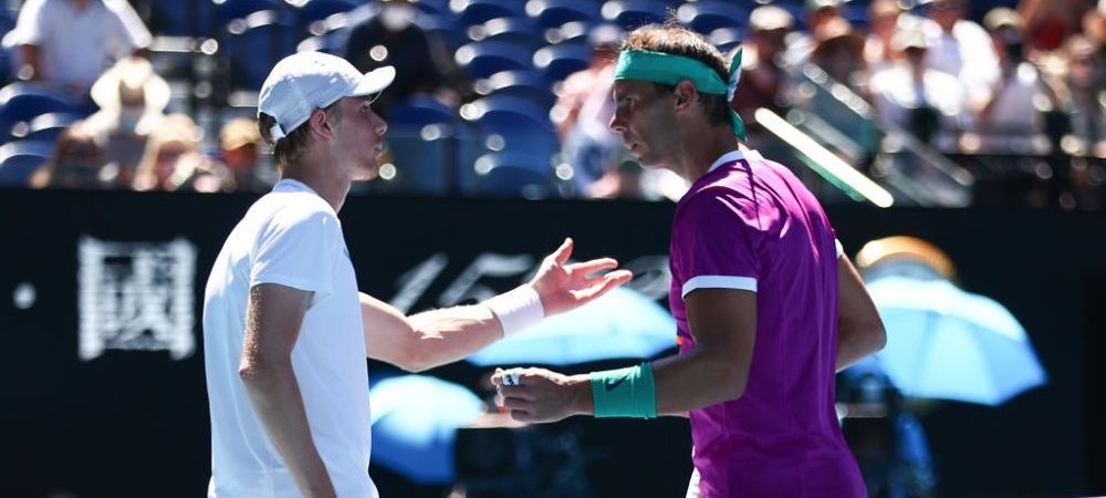 Rafael Nadal Australian Open 2022 arbitru de scaun Australian Open 2022 Denis Shapovalov Tenis tragere de timp