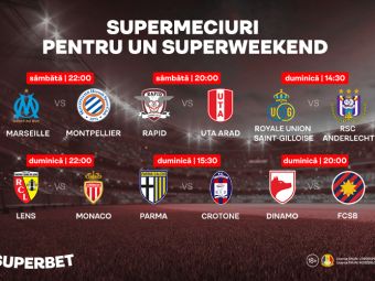 
	SuperMeciuri pentru un SuperWeekend! Derby-uri în România şi Belgia, Cupa Franţei şi SuperDuelul românilor din Italia
