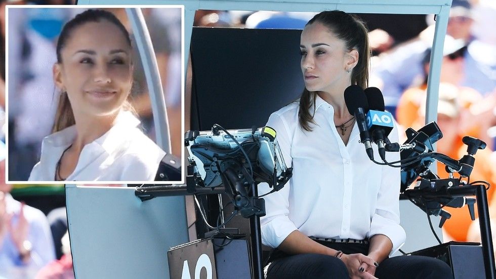 Arbitra sexy din Serbia, Marijana Veljovic a oficiat finala Australian Open, Barty - Collins_9