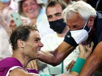 
	Și băieții plâng câteodată! Rafael Nadal, bucurie în lacrimi, alături de tatăl său, Sebastian, la Melbourne
