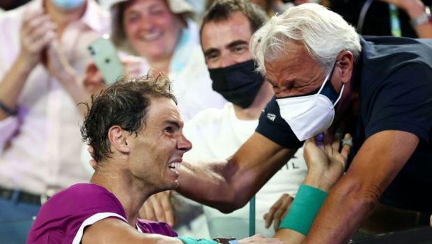 
	Și băieții plâng câteodată! Rafael Nadal, bucurie în lacrimi, alături de tatăl său, Sebastian, la Melbourne
