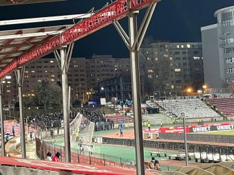 
	Înțepătura lansată de fanii roș-albaștrilor spre rivali, înainte de Dinamo - FCSB
