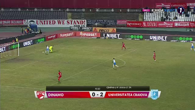 Dinamo - Universitatea Craiova 1-6! Chesneau s-a făcut de râs la al doilea meci pentru Dinamo! „Câinii”, umiliți de olteni. Atanas Trică, primul său gol în Liga 1_9