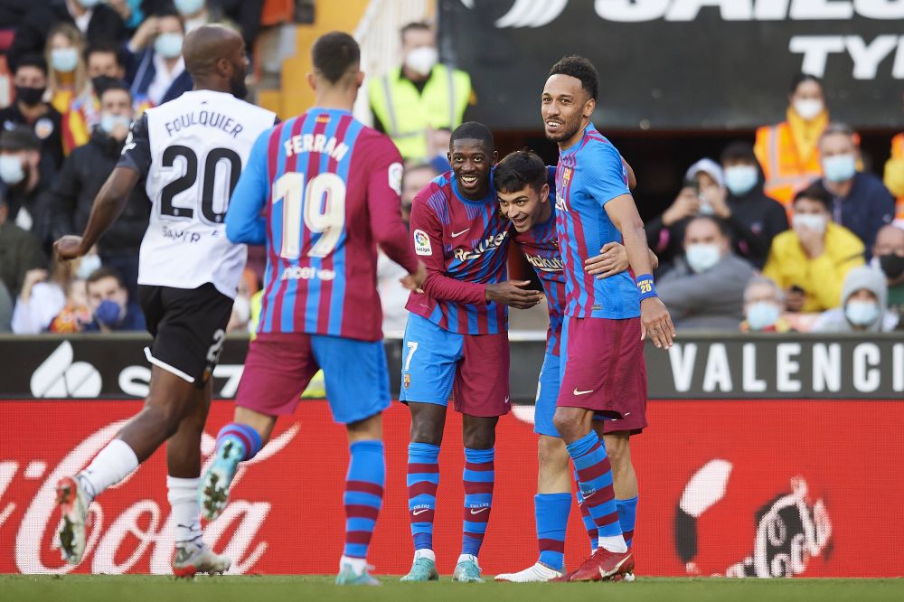 Barcelona, victorie la scor cu Valencia! Aubameyang a reușit o dublă și a întrat într-o companie selectă_3