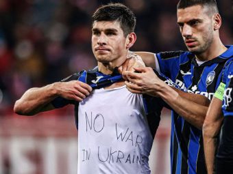 
	Eroul Atalantei, mesaj de susținere pentru Ucraina.&nbsp;Malinovsky a purtat un tricou special în meciul din Europa League
