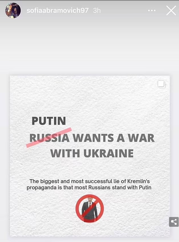 Rușii împotriva lui Putin! Fiica lui Abramovich: ”Nu Rusia, ci Putin vrea războiul cu Ucraina”_2