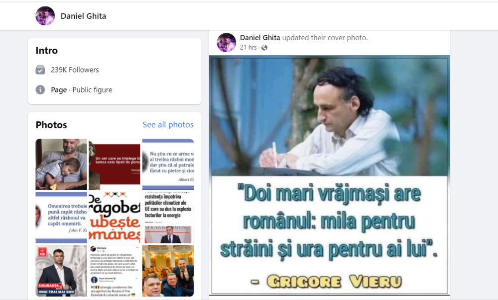 Comentarii oribile anti-Ucraina după o postare a lui Daniel Ghiță, fostul kickboxer devenit deputat în Parlamentul României_1