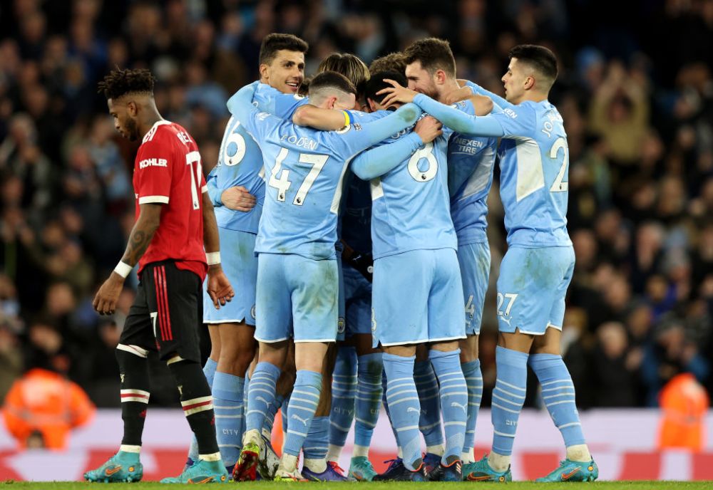 Manchester City, lecție de fotbal pentru rivalii de la United. S-a impus cu 4-1 într-un meci dominat autoritar _3