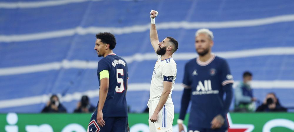 Karim Benzema Champions League hat-trick PSG Real Madrid