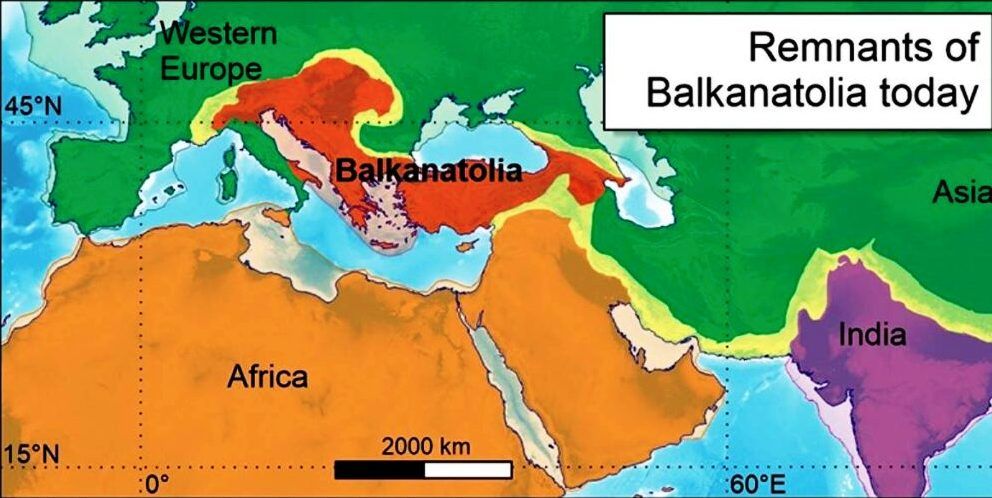 România se găsește pe locul unui continent dispărut! Se numea Balkanatolia și a dus la dispariția mamiferelor din Europa de Vest_1