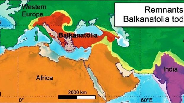 
	România se găsește pe locul unui continent dispărut! Se numea Balkanatolia și a dus la dispariția mamiferelor din Europa de Vest
