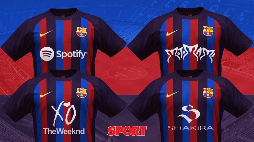 Shakira și Justin Bieber, pe tricourile Barcelonei! Cum poate arăta echipamentul catalanilor în sezonul viitor_2