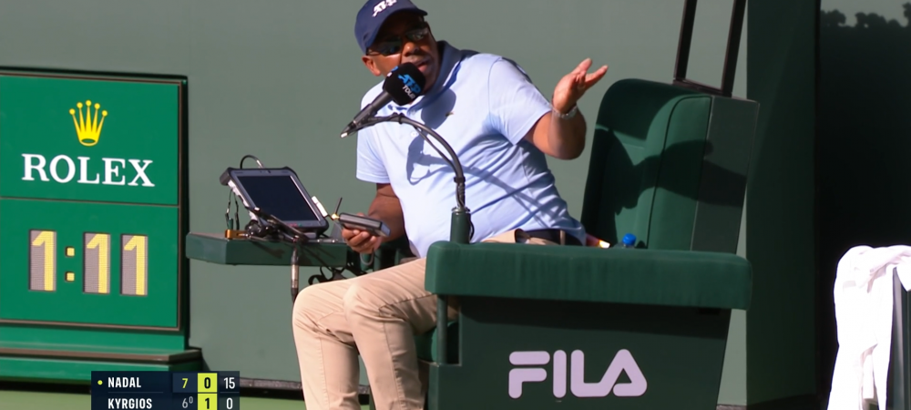 ATP Masters 1000 Indian Wells arbitru de scaun Carlos Bernardes Rafael Nadal Nick Kyrgios
