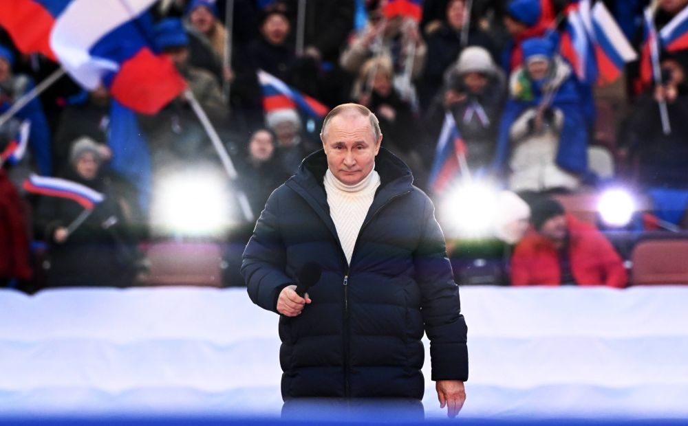 Putin, apariție de mii de dolari la un concert dedicat anexării Crimeei! Rușii au anunțat cât a costat ținuta președintelui + Discursul, întrerupt de televiziunea rusă _2