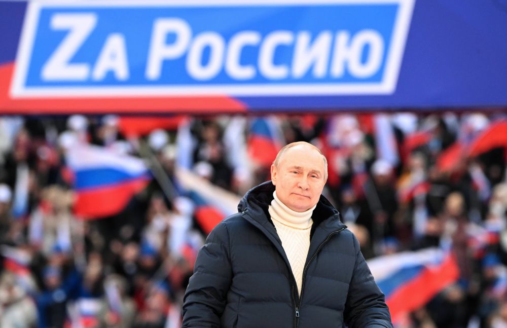 Putin, apariție de mii de dolari la un concert dedicat anexării Crimeei! Rușii au anunțat cât a costat ținuta președintelui + Discursul, întrerupt de televiziunea rusă _5