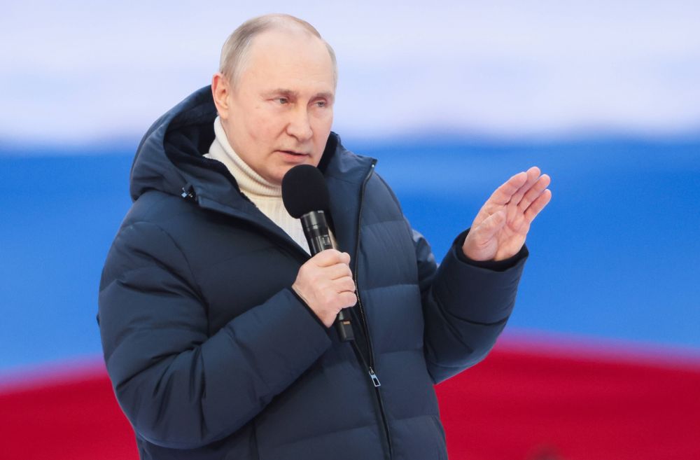 Putin, apariție de mii de dolari la un concert dedicat anexării Crimeei! Rușii au anunțat cât a costat ținuta președintelui + Discursul, întrerupt de televiziunea rusă _8