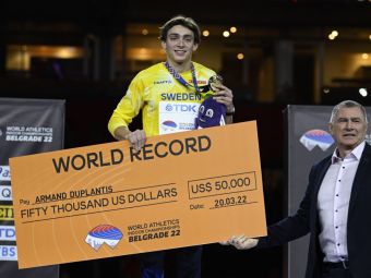
	Fabulos! Armand Duplantis, nou record mondial la săritura cu prăjina
