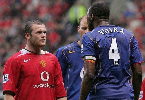 Wayne Rooney Arsenal Manchester United Patrick Vieira