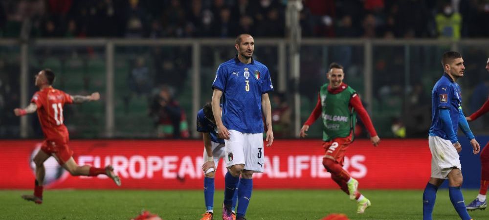 Giorgio Chiellini baraj cm 2022 Italia italia eliminata macedonia de nord